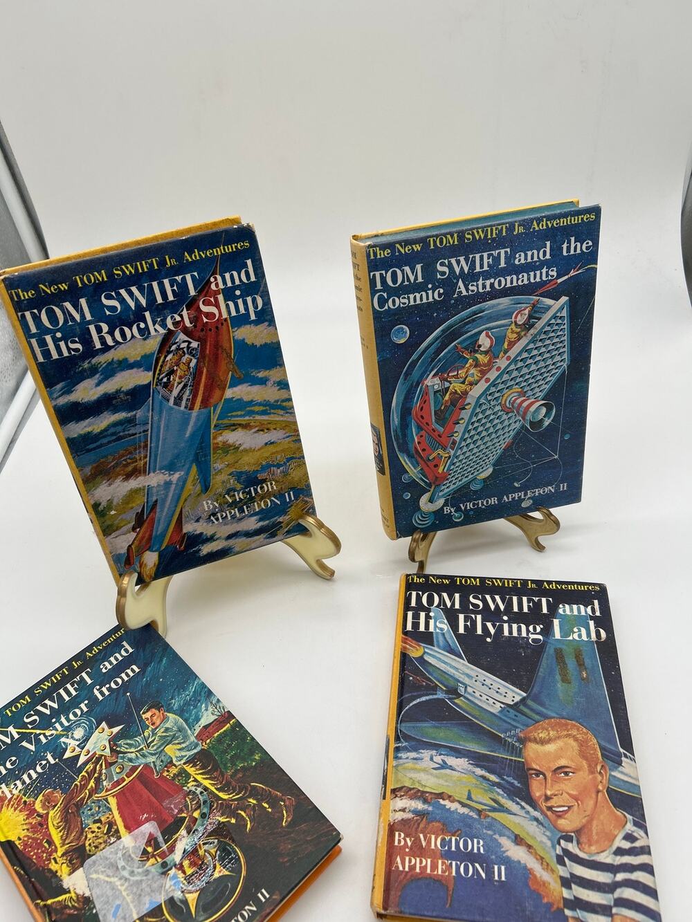 Vintage Tom Swift Jr. 4 Book Lot Victor Appleton II Grosset & Dunlap Sci-Fi